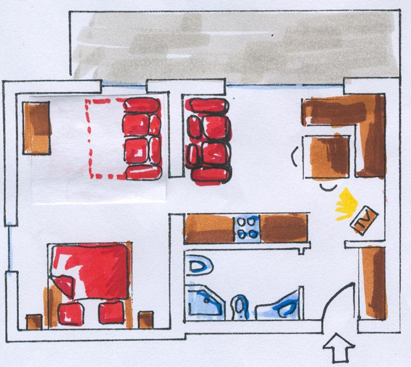 One-Bedroom Apartment with Balcony Top B image 2