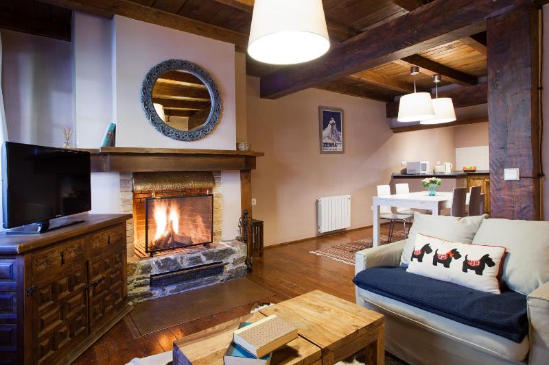 Two Bedroom Rustic Apartment with a Fireplace image 1