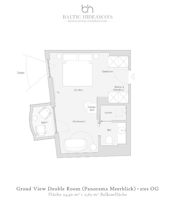 Grand View Double Room mit Panorama Meerblick image 2