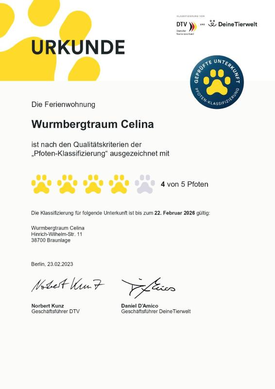 Wurmbergtraum Celina in Braunlage 4 Sterne zertifiziert vom DTV inklusive Wäschepakete - image 23