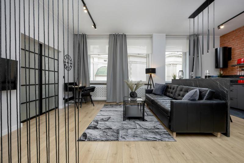 Exclusive Grey and Red Apartment in Warsaw Center by Noclegi Renters - image 14