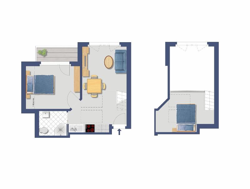 Stelle 10 - One-Bedroom Apartment (top floor) image 2