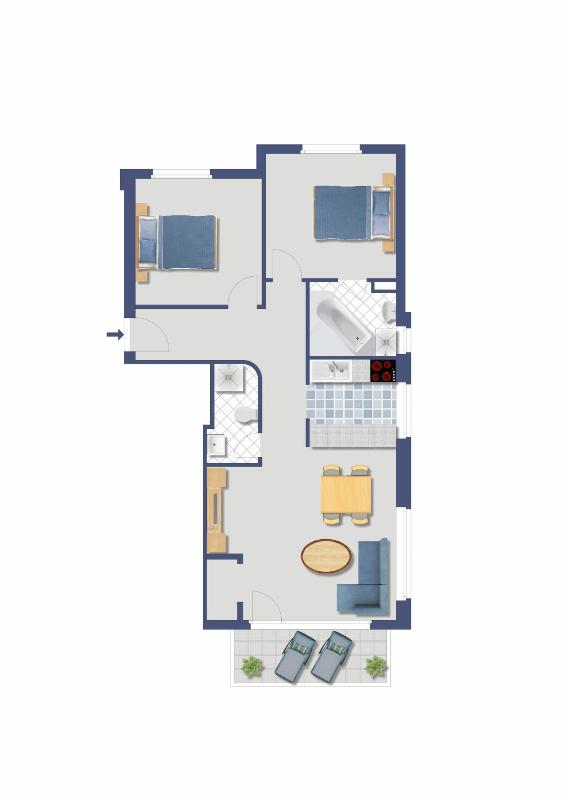 Kisseye Alpenrose - Two-Bedroom Apartment (1st floor) image 2