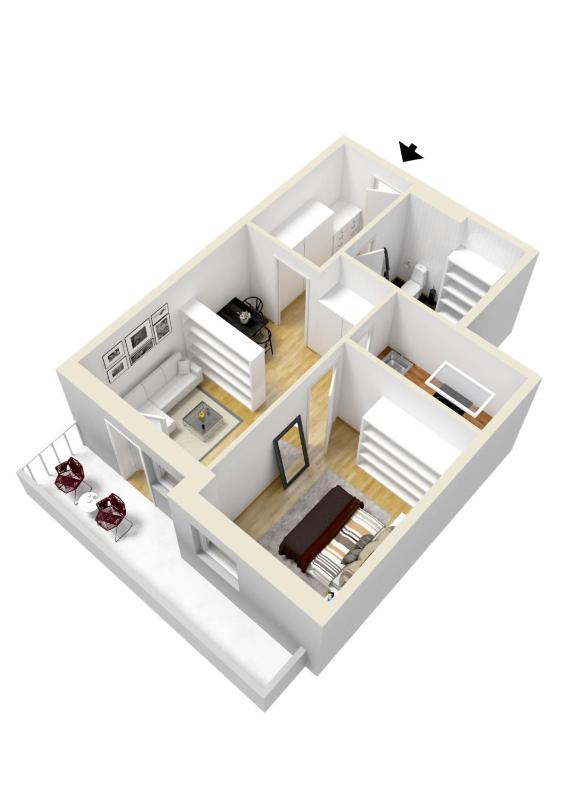 Apartment with Balcony image 2
