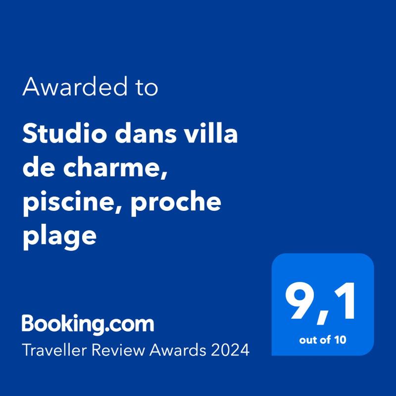 Studio dans villa de charme piscine proche plage - image 7
