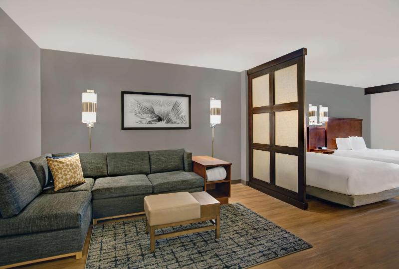Queen Room with Two Queen Beds, Sofa Bed and Accessible Tub image 1