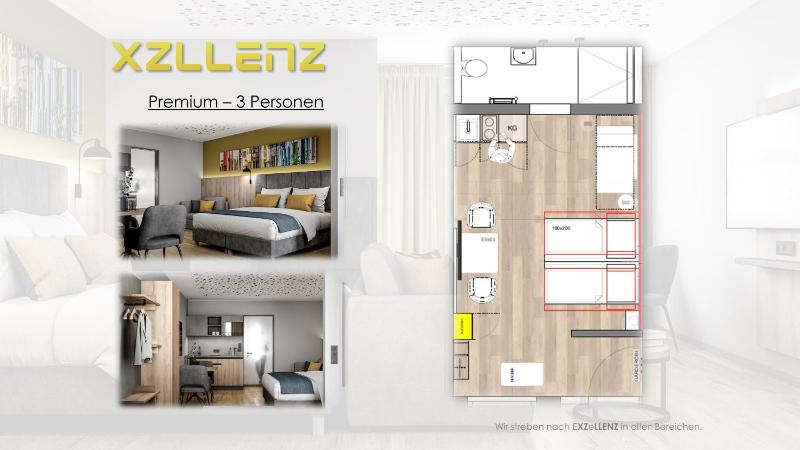 XZLLENZ Traum Studio-Apartment Frei-Parken U-Bahn Küche - image 9
