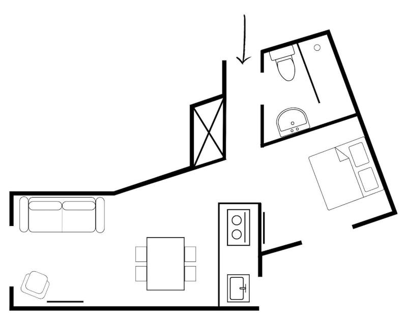 One-Bedroom Apartment at 44 image 2