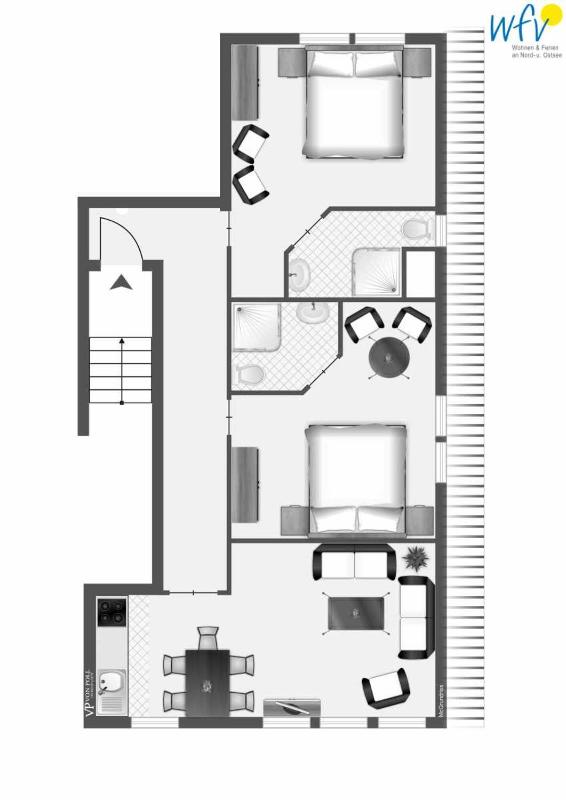 Haus Inselrose Ferienwohnung Apfelrose - image 29