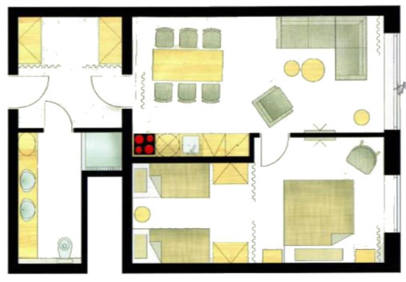 Grand Apartment with Shower image 4