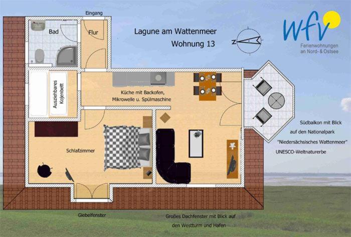 Haus Lagune am Wattenmeer Ferienwohnung 13 - image 12