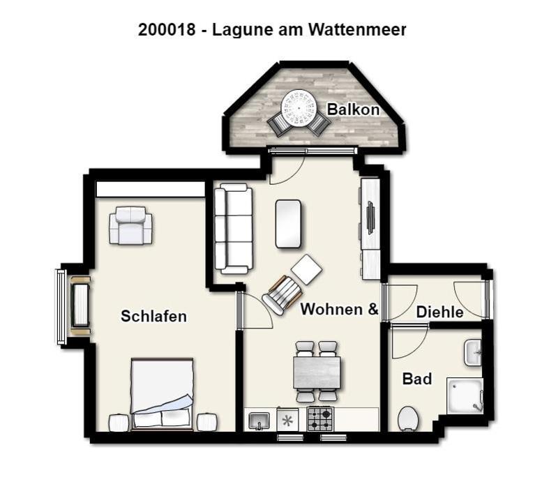Haus Lagune am Wattenmeer Ferienwohnung 18 - image 21