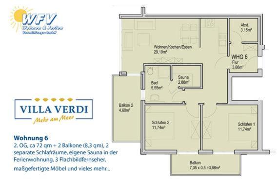 Villa Verdi - Ferienwohnung 6 - image 9
