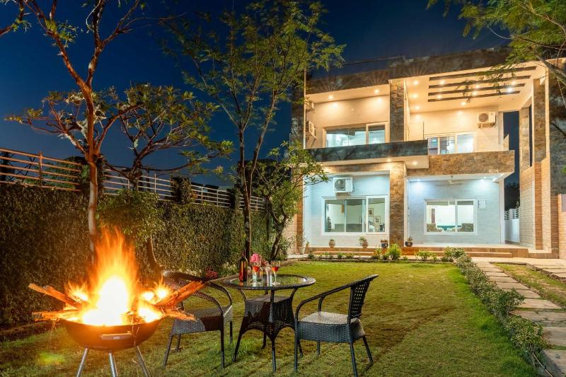 StayVista at Divine with River View & Library Images