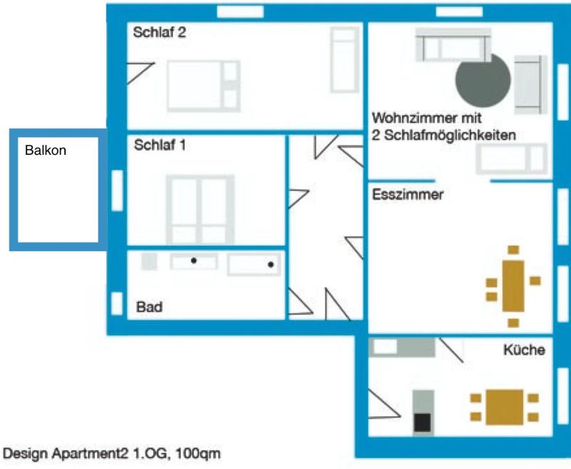 Comfort Two-Bedroom Apartment 1.OG image 4