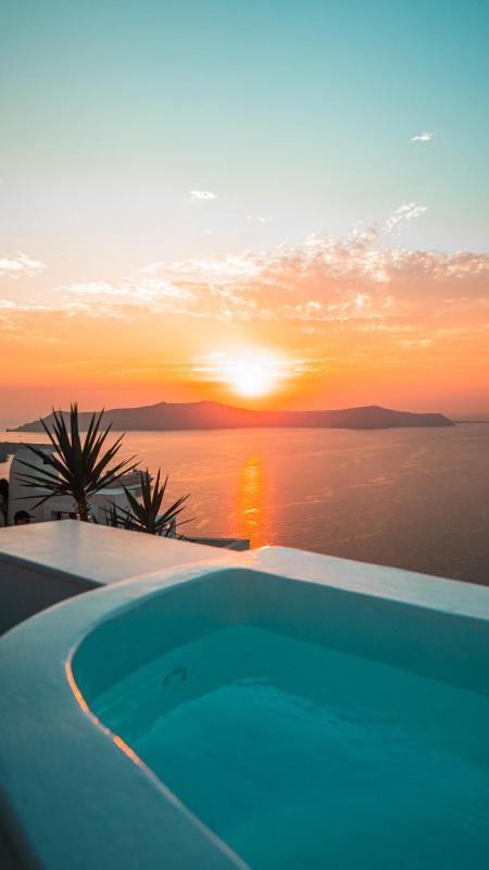 Senior Honeymoon Cave Suite with Indoor Hot Tub, Terrace with Caldera View & Private Pool image 1
