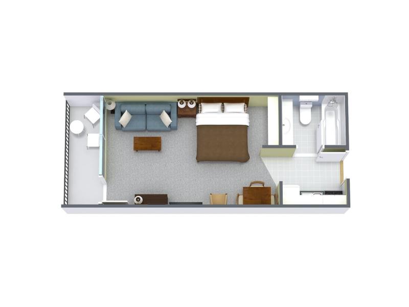 1 Bedroom Oceanfront Efficiency with 1 Queen Bed and 1 Sleeper Sofa (Double) – B2 image 1