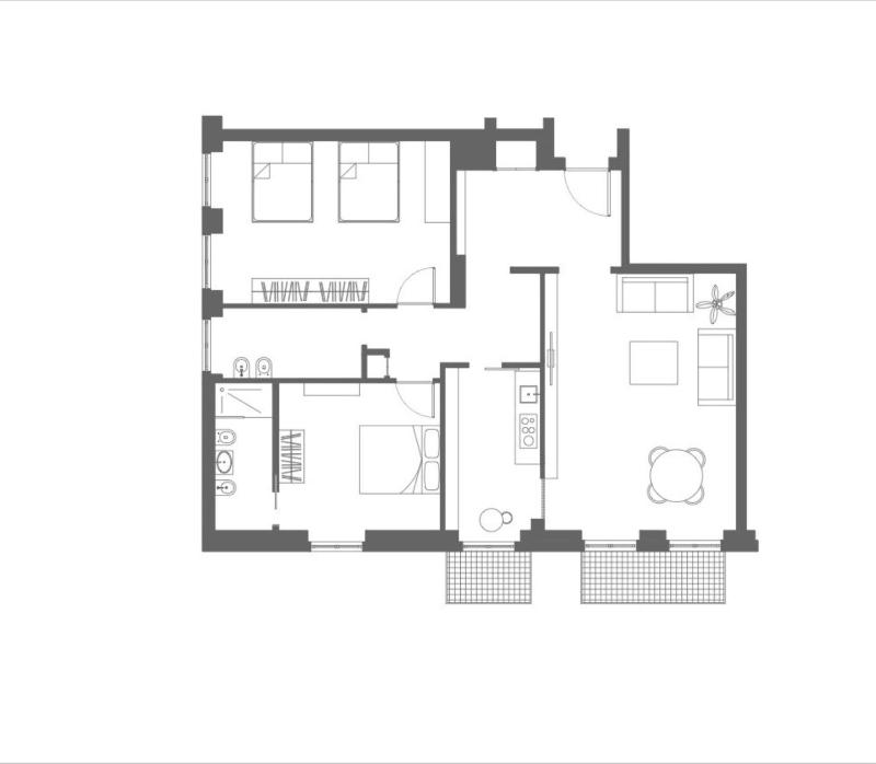 Appartamento con 2 Camere da Letto - Via De Amicis 4 image 2