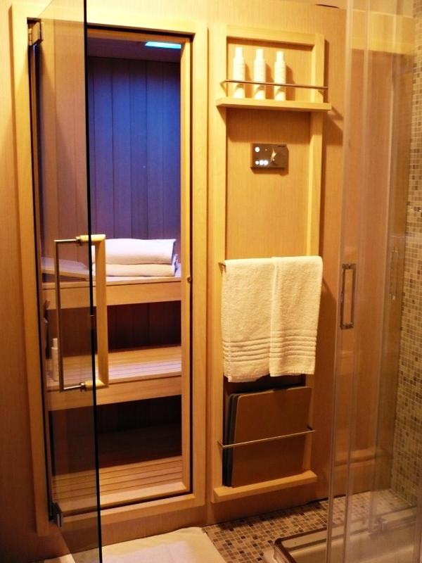 King Suite canal view sauna image 4