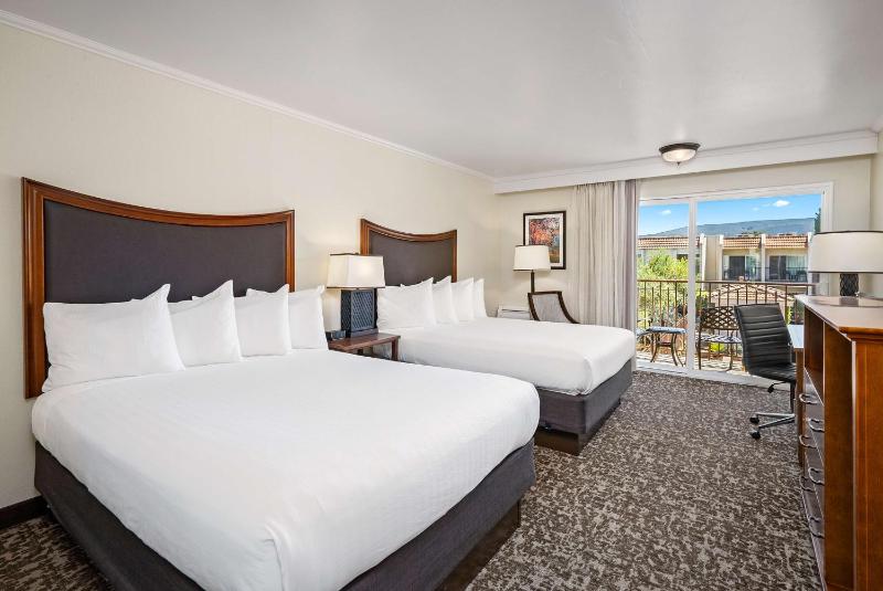 Queen Room with Two Queen Beds with Balcony & Pool View image 1