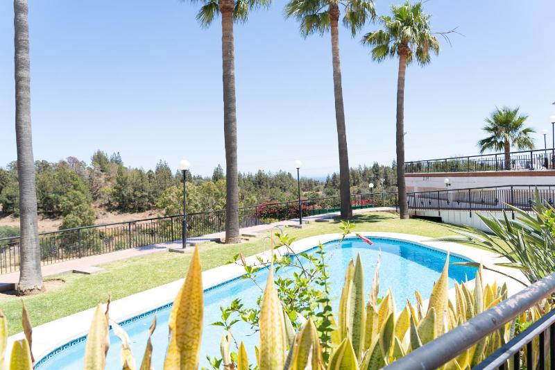 Maravilla zee, golf, zon bij Marbella Images