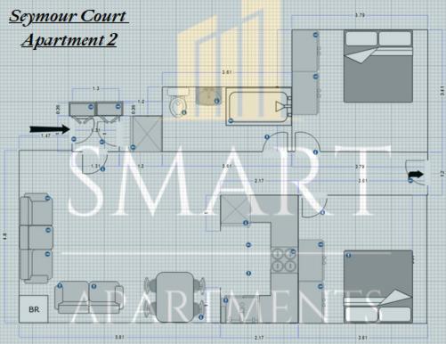 2 Bedroom Apartments By Smart Apartments Short Lets & Serviced Accommodation Apartment Southampton With Free WiFi - image 37