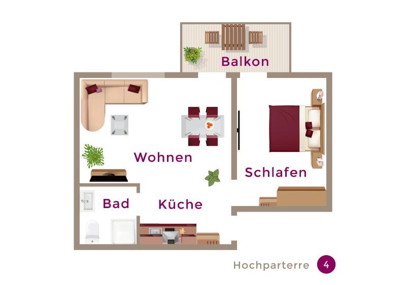 One-Bedroom Apartment image 2