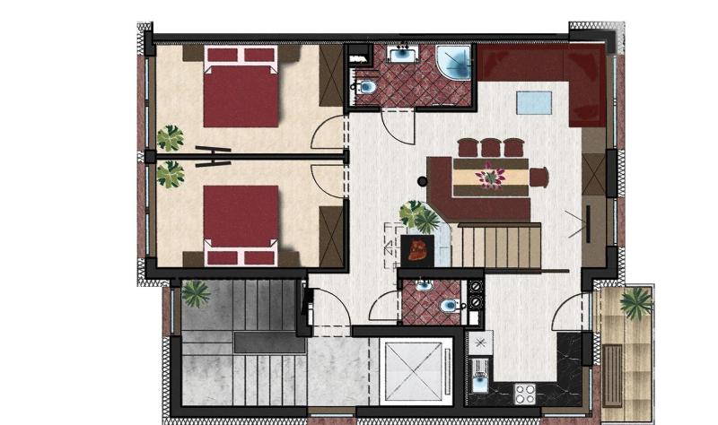 Four-Bedroom Penthouse with Private Sauna image 3