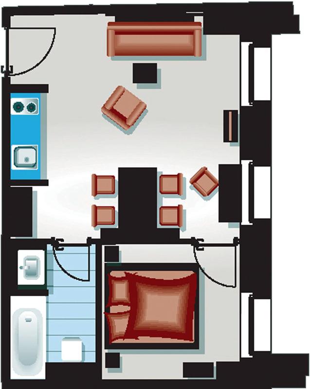 One-Bedroom Apartment image 2