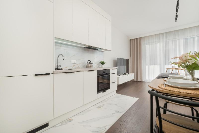 Air-conditioned Studio with Parking and Balcony Zabrska Global Office Park by Noclegi Renters - image 25
