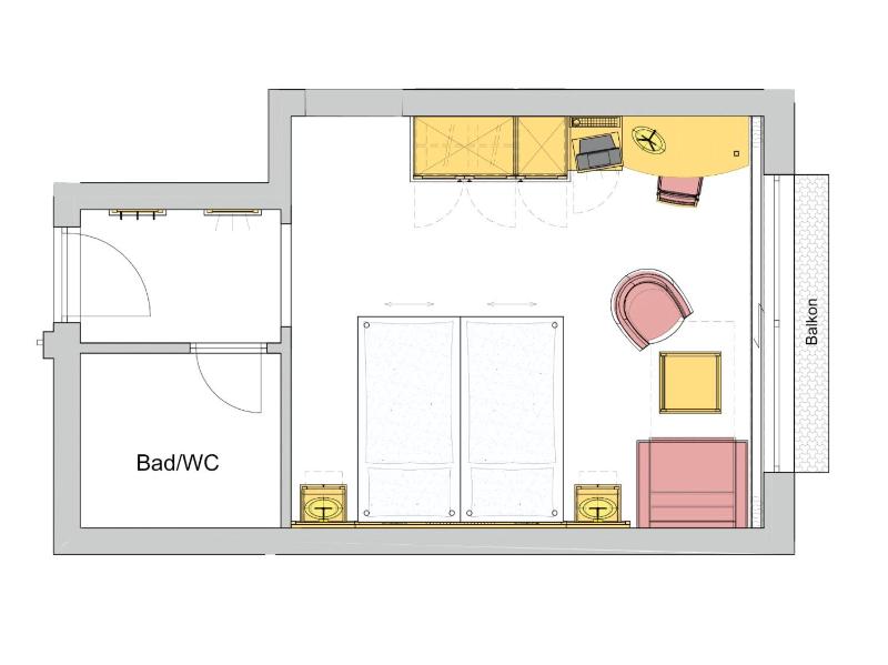 Standard Double Room with Balcony and Mountain View image 4