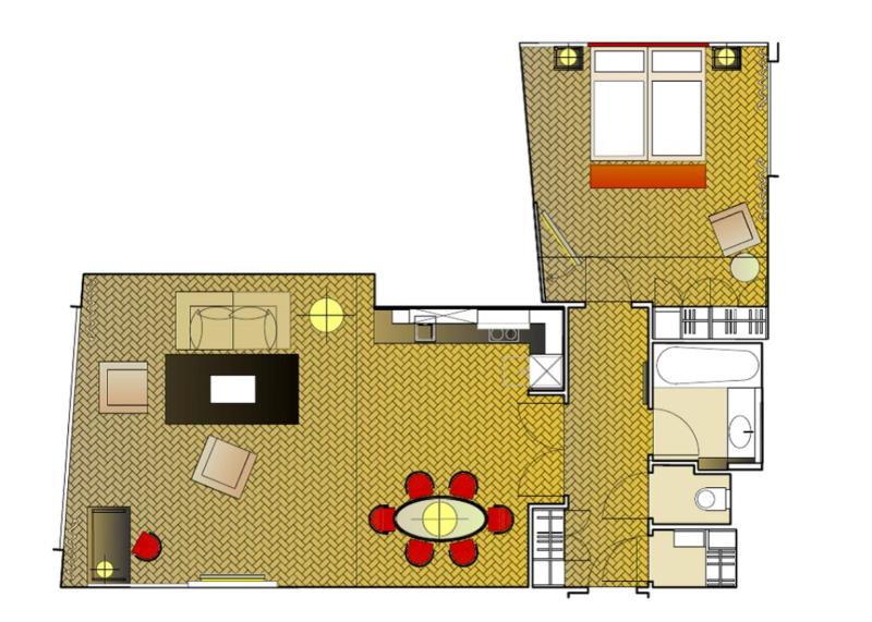Large One-Bedroom Executive Apartment image 3