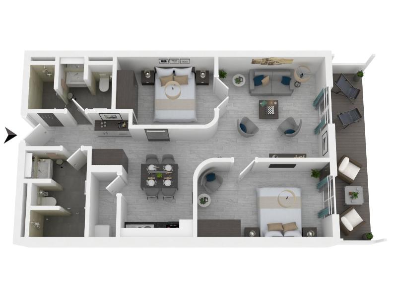 Achterndieck - Modernes 5-Sterne Erdgeschoss-Apartment mit Balkon - image 13