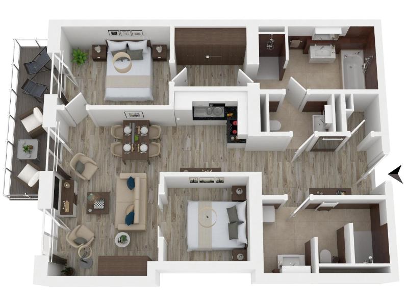 Wellenreiter - 5-Sterne Ferienwohnung mit Südbalkon und Boddenblick - image 13