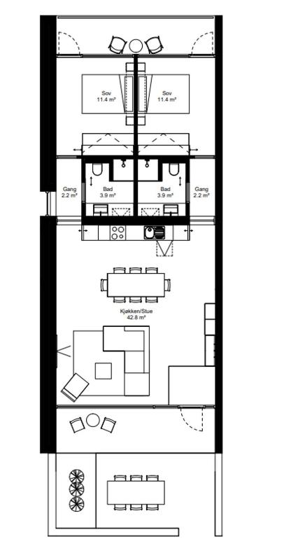Deluxe Two-Bedroom Apartment with Garden View image 1