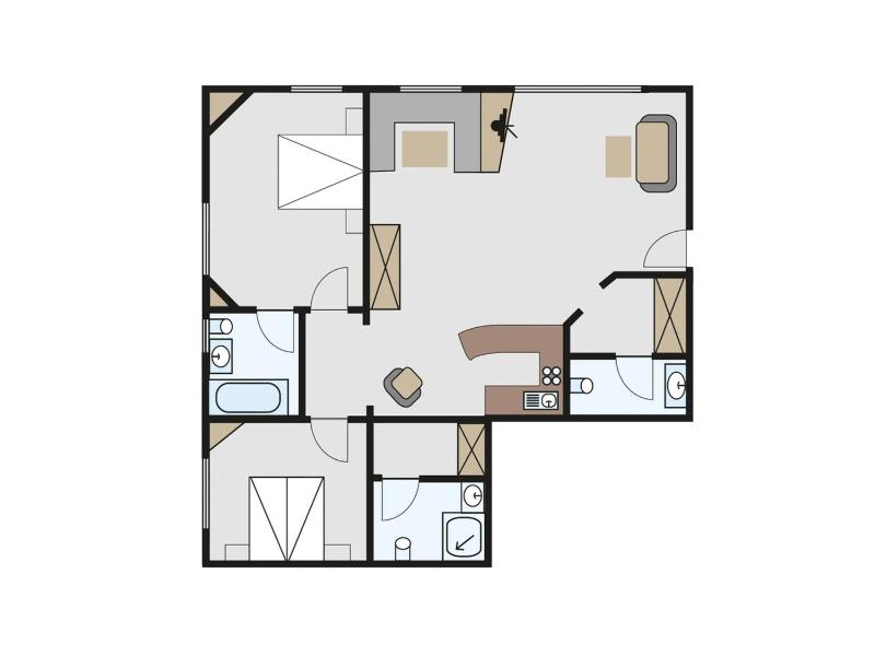 Two-Bedroom Apartment with Terrace image 2