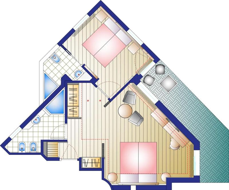 Two-Bedroom Suite with Side Sea View image 1