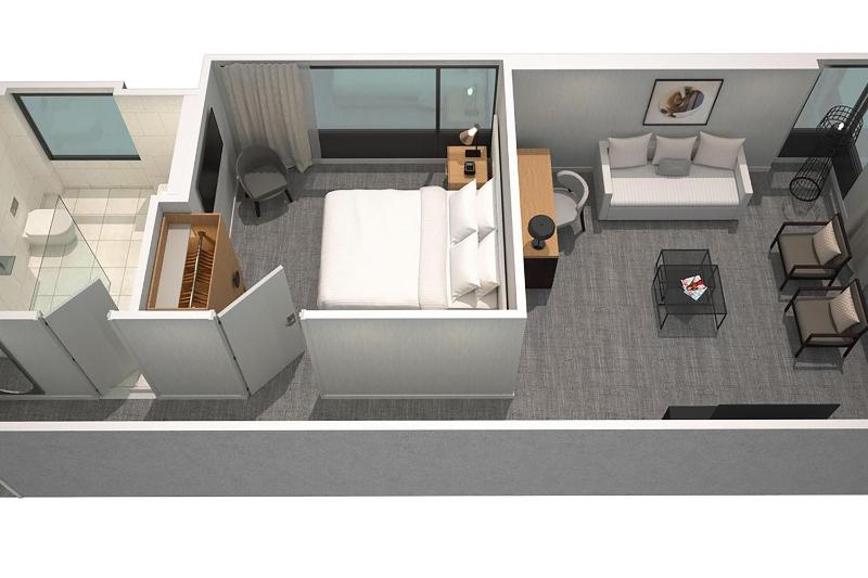 One-Bedroom Executive King Suite with Sofa Bed image 2