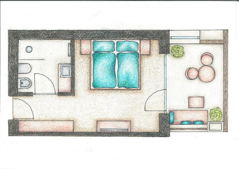 Double or Twin Room with Balcony with Mountain View image 3