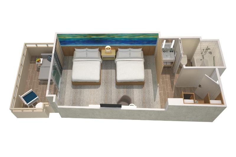 *Newly Renovated* City View Doubles, Guest room, 2 Double, City view image 2