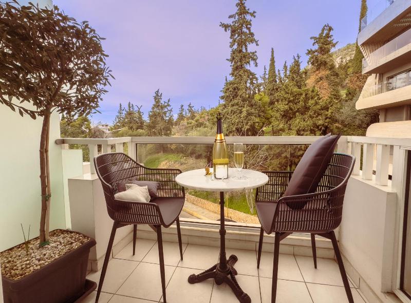 Signature Double with Private Balcony & Lycabettus/City View image 3