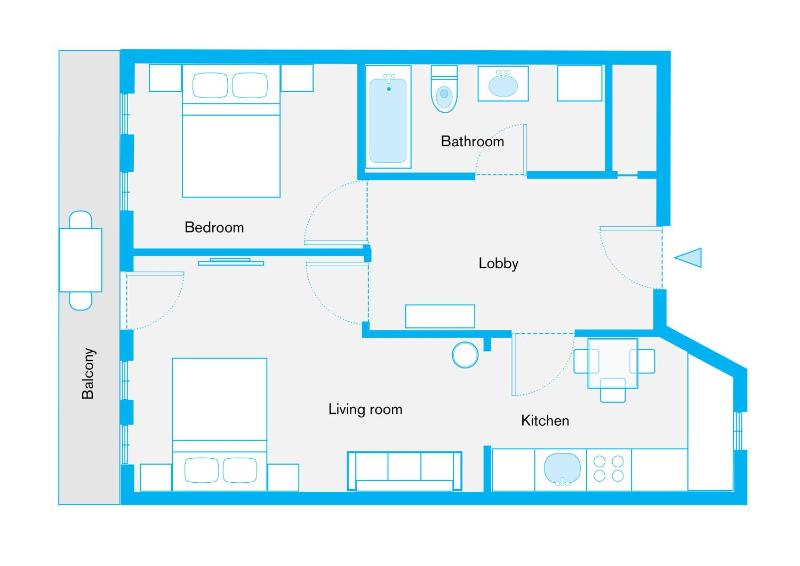 One-Bedroom Apartment image 2