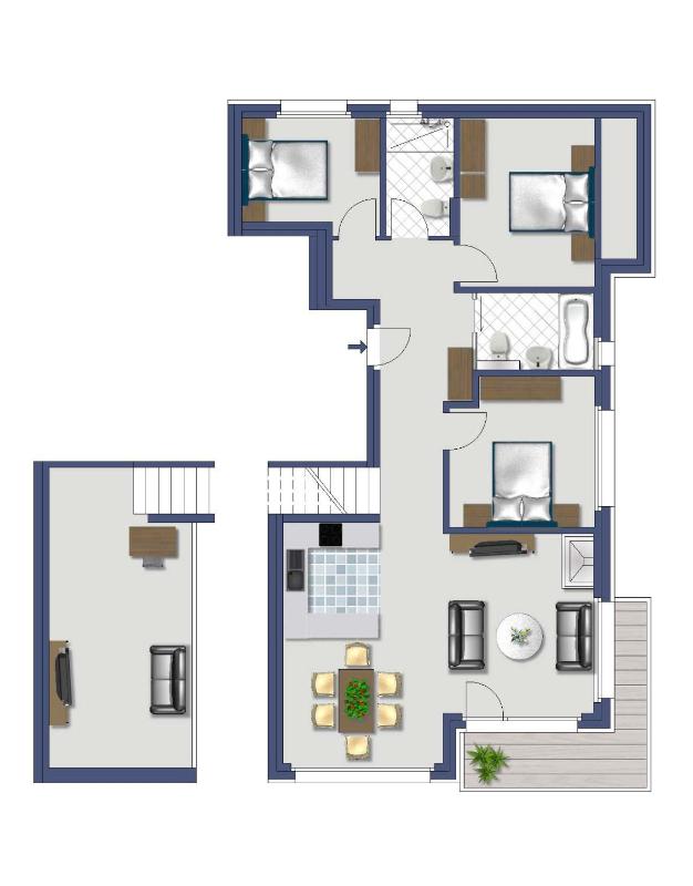 Stelle 12 - Three-Bedroom Apartment with gallery (top floor) image 2