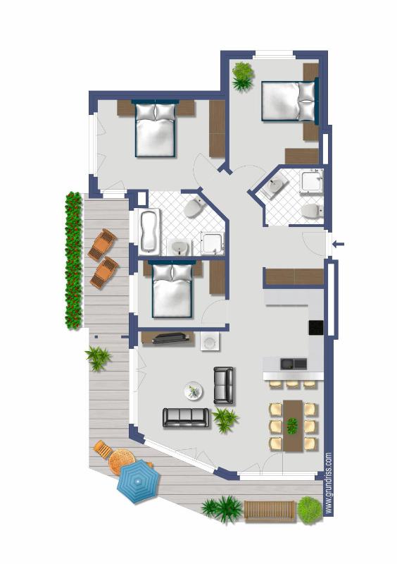 Vita 3 - Three-Bedroom Attic Apartment (2nd floor) image 2