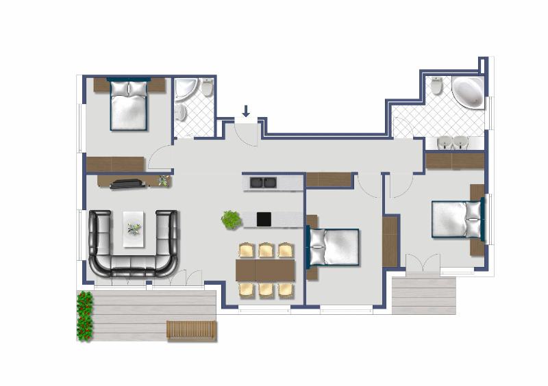 Luce 1 - Three-Bedroom Apartment (ground floor) image 2