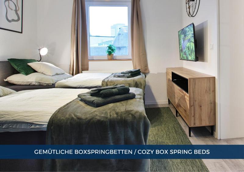RtR Essen - Für bis zu 2 Personen - Voll ausgestattet - Balkon - Zentral Limbecker Platz - Messe - Uniklinikum - Smart TV - Modern - image 6