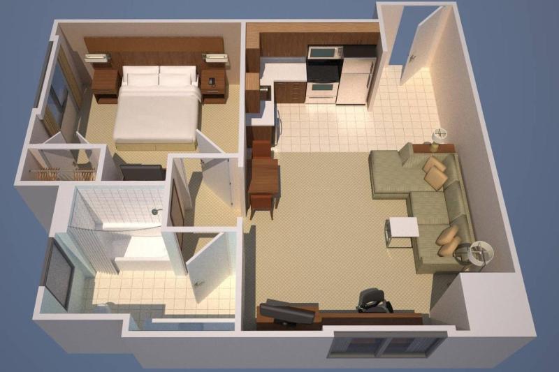 1 Bedroom Executive Suite, King, Sofa bed image 2