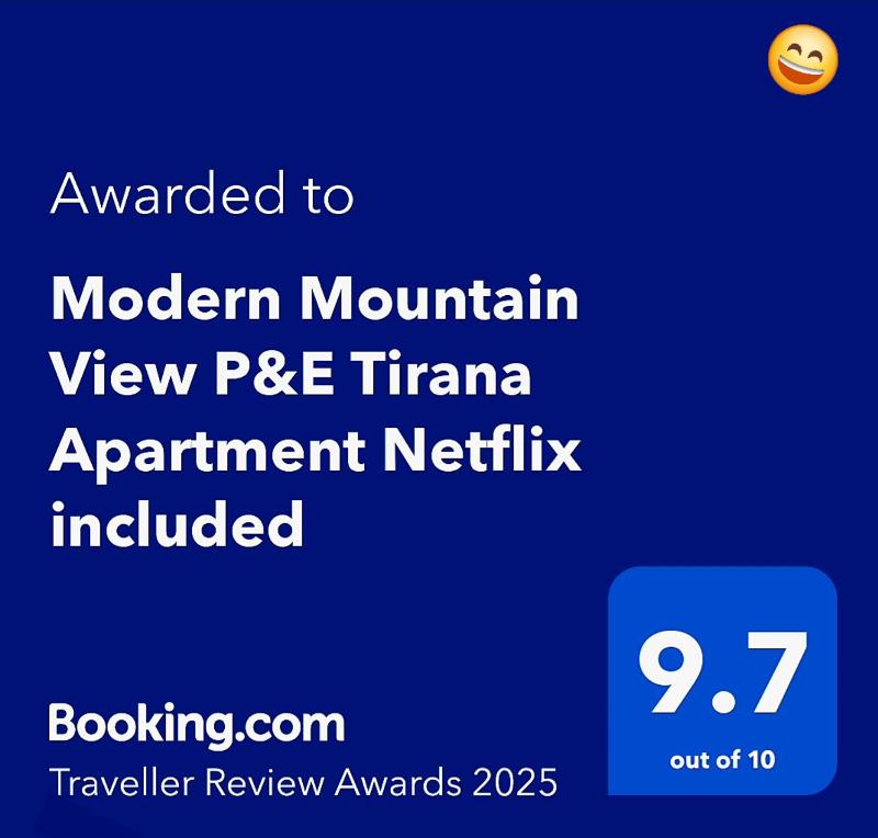 Modern Mountain View P&E Tirana Apartment Netflix included - image 7