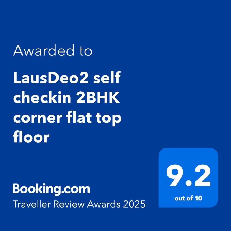 LausDeo2 self checkin 2BHK corner flat top floor - image 12