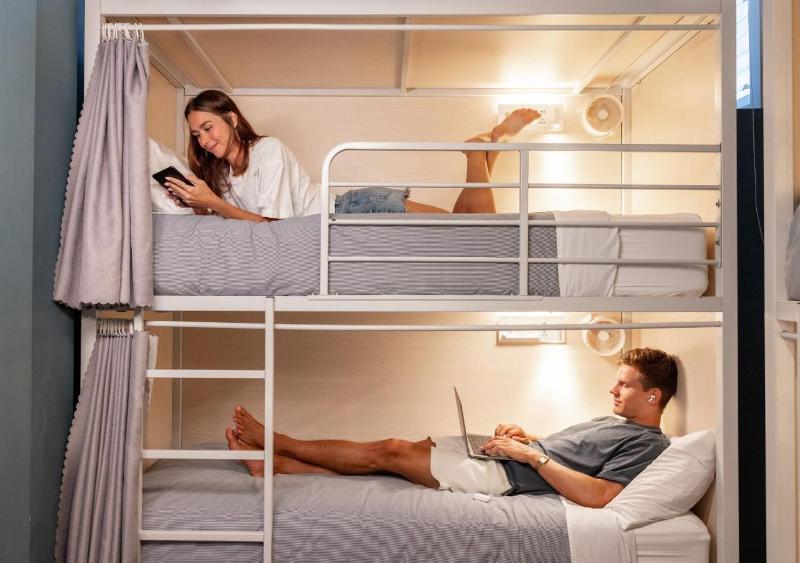 Bed in 4-Bed Mixed Dormitory Room with Shared Bathroom image 1